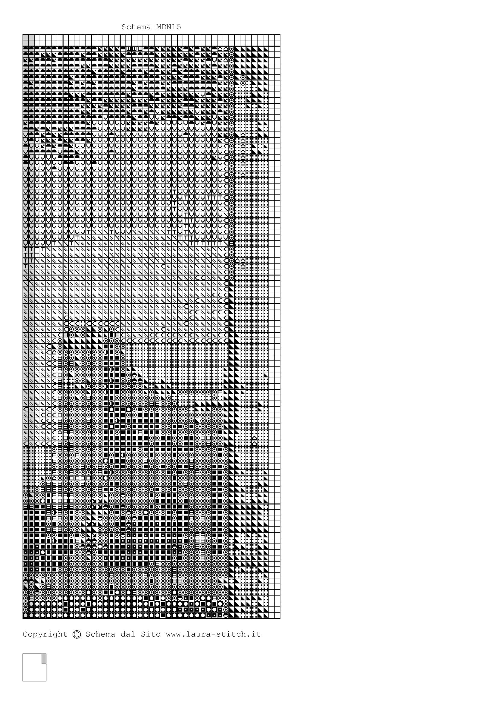 Schema punto croce Madonna Con Bambino 11