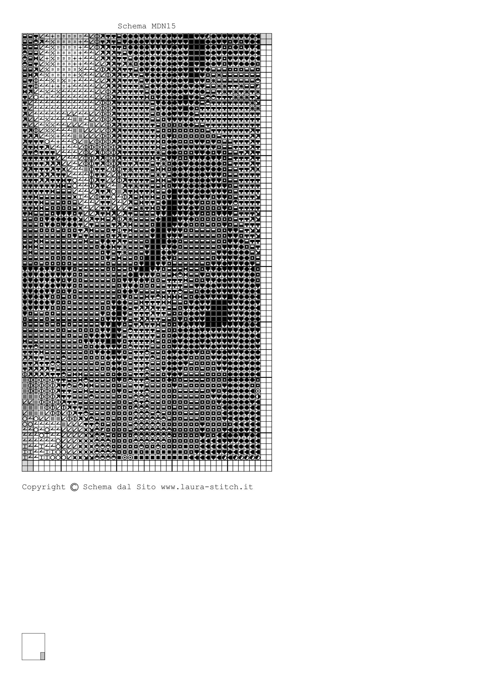Schema punto croce Madonna Con Bambino 13