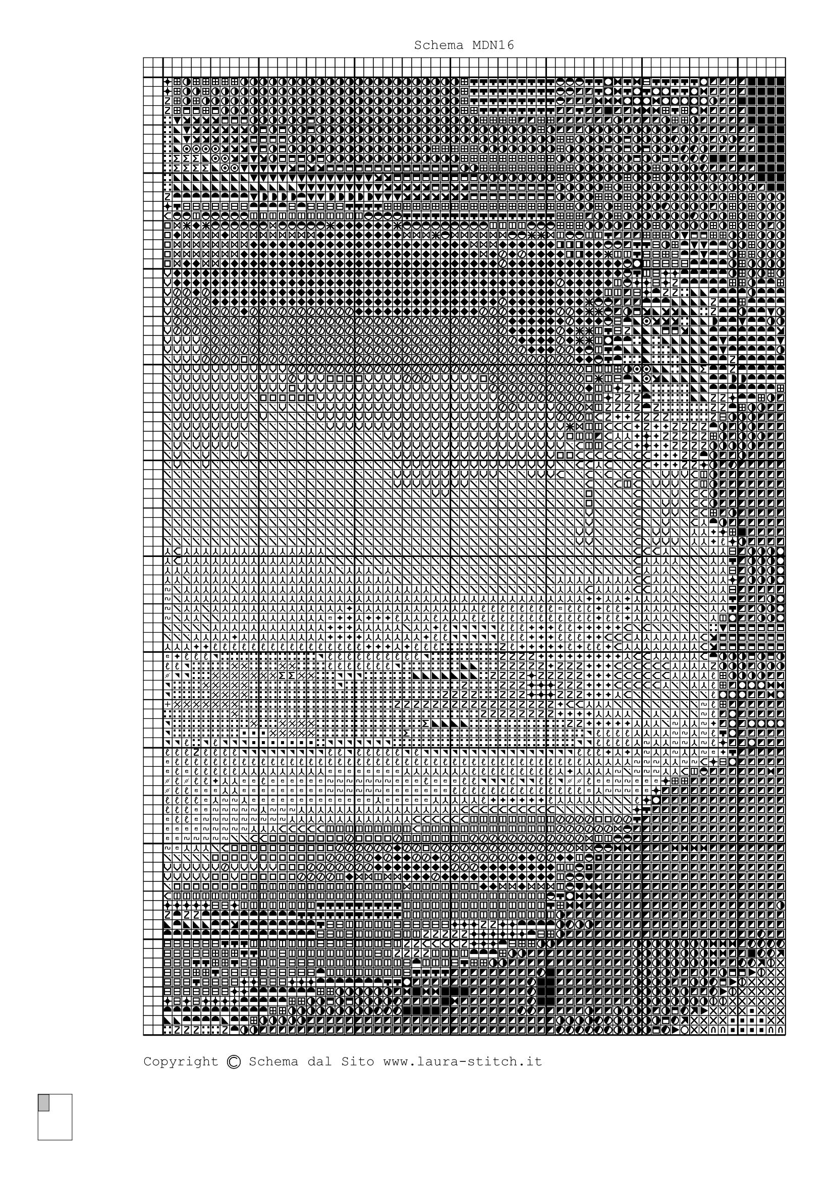 Schema punto croce Madonna Con Bambino 16