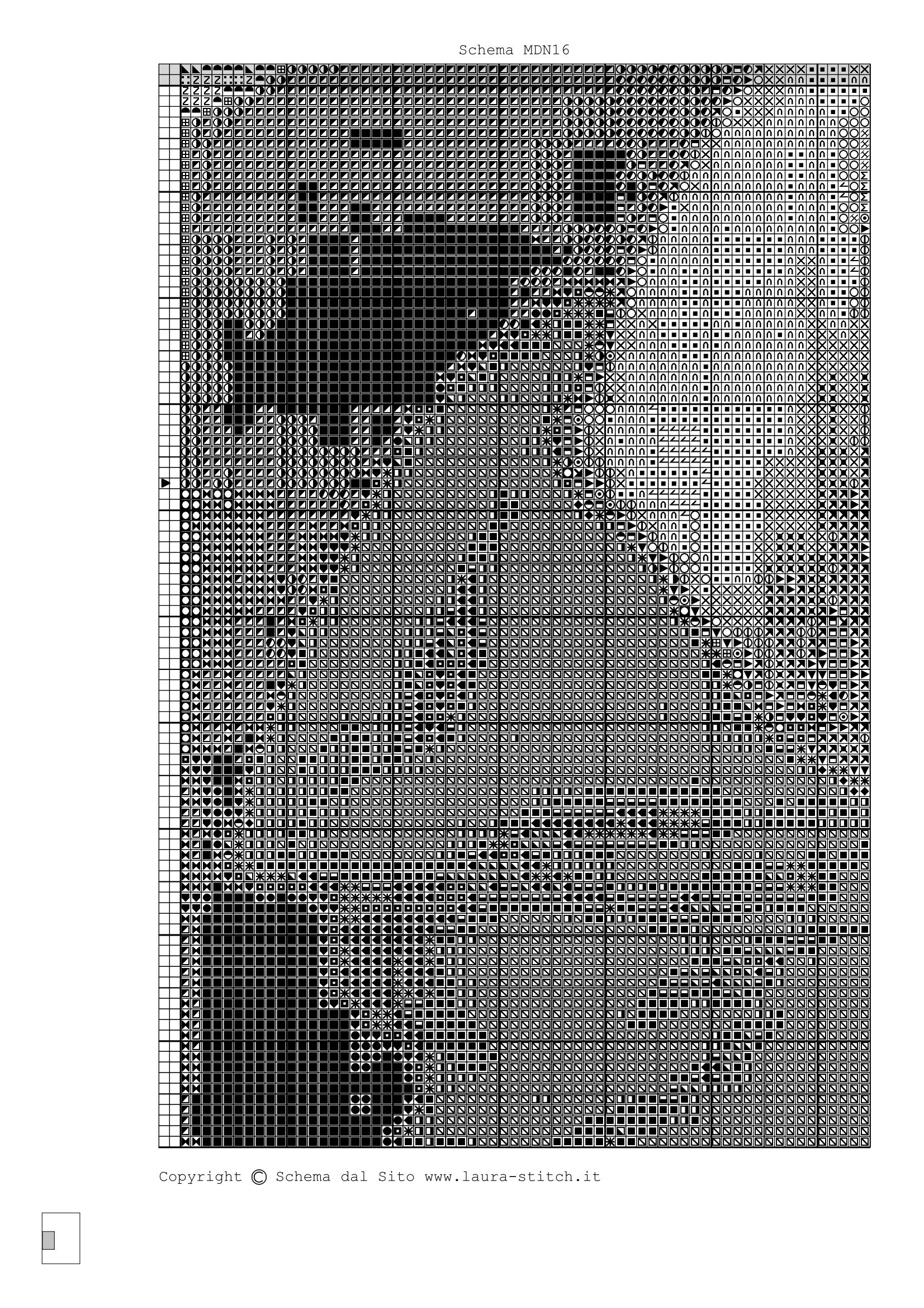 Schema punto croce Madonna Con Bambino 17