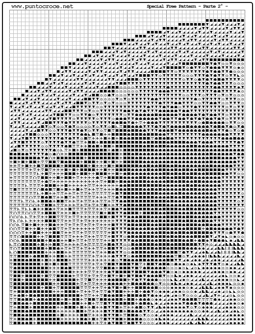 Schema punto croce Madonna Con Bambino 38