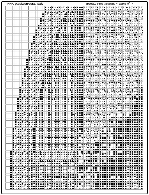 Schema punto croce Madonna Con Bambino 41