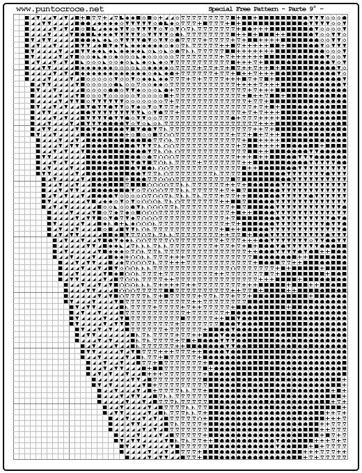 Schema punto croce Madonna Con Bambino 45