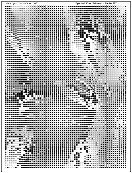 Schema punto croce Madonna Con Bambino 46