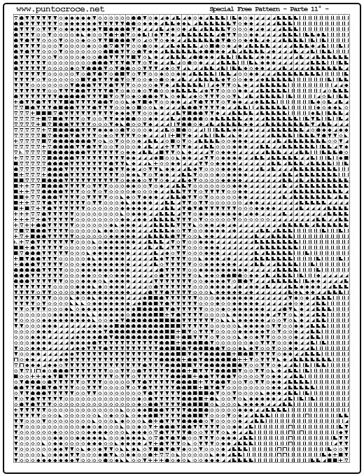 Schema punto croce Madonna Con Bambino 47