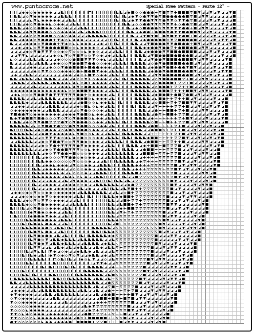 Schema punto croce Madonna Con Bambino 48