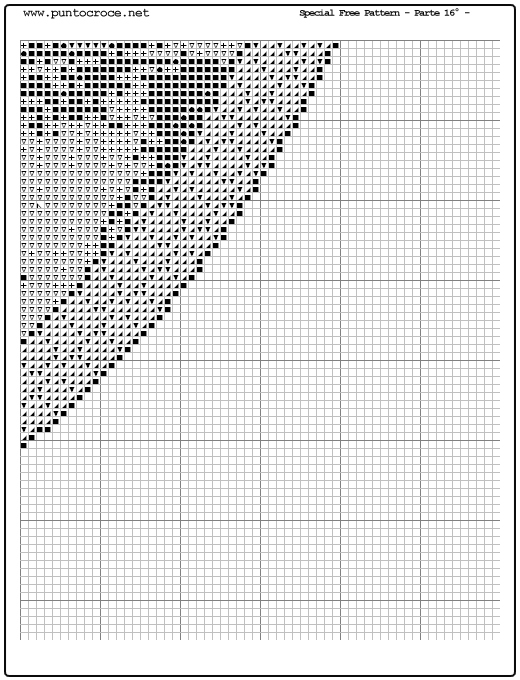 Schema punto croce Madonna Con Bambino 52
