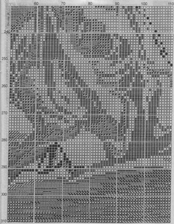 Schema punto croce Madonna Con Bambino 57