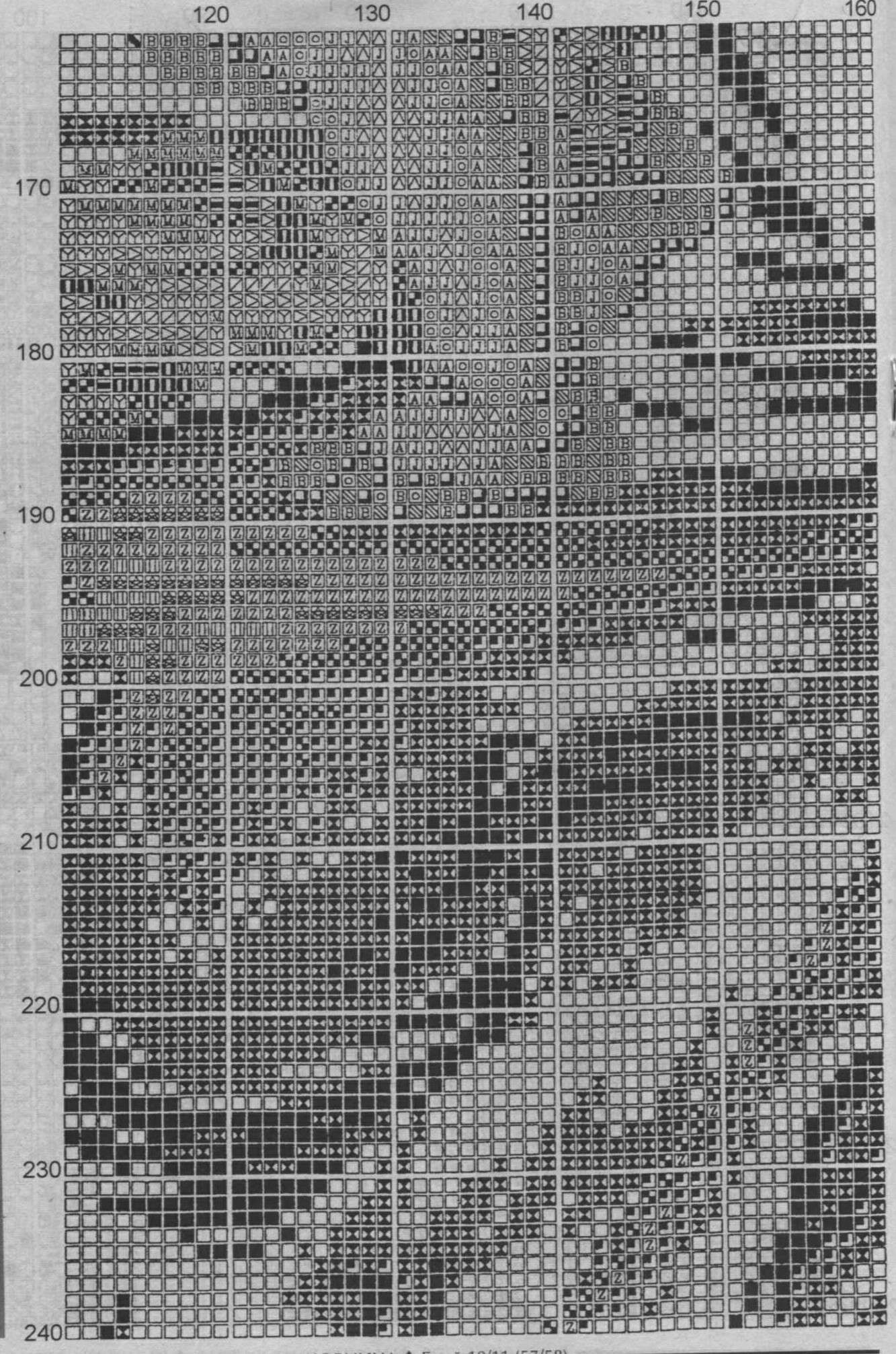 Schema punto croce Madonna Con Bambino 60