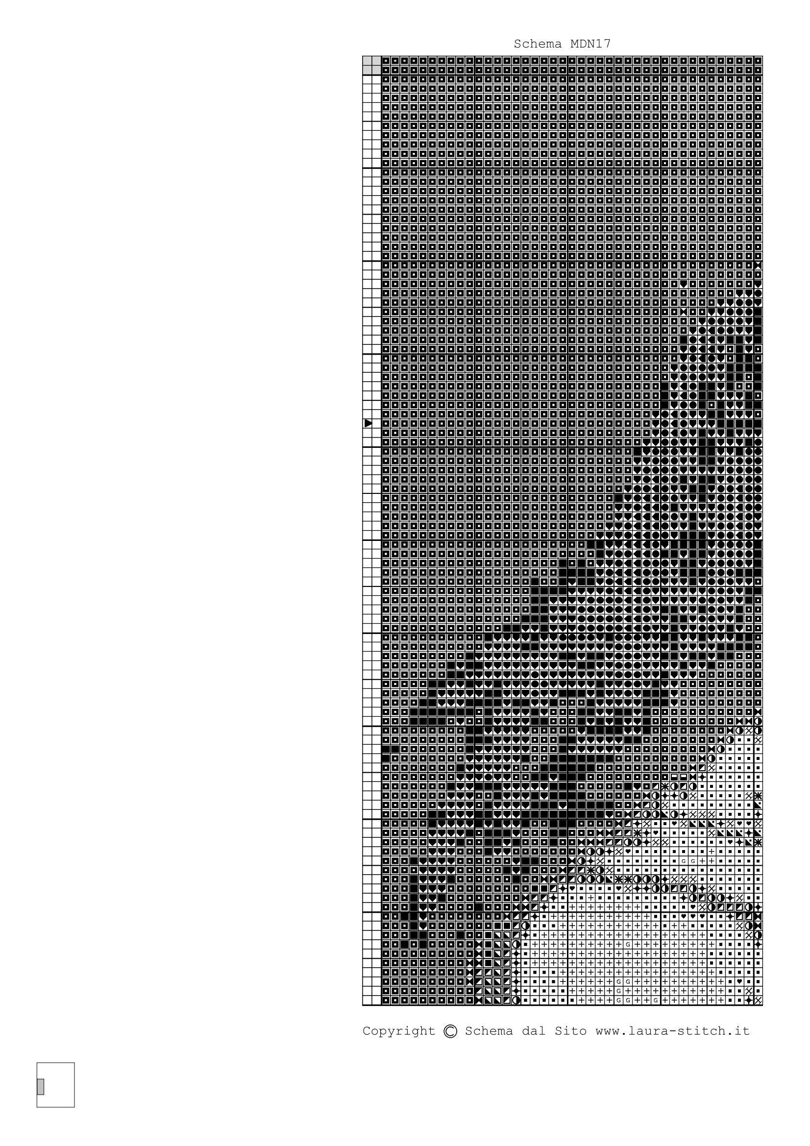Schema punto croce Madonna Con Bambino 64