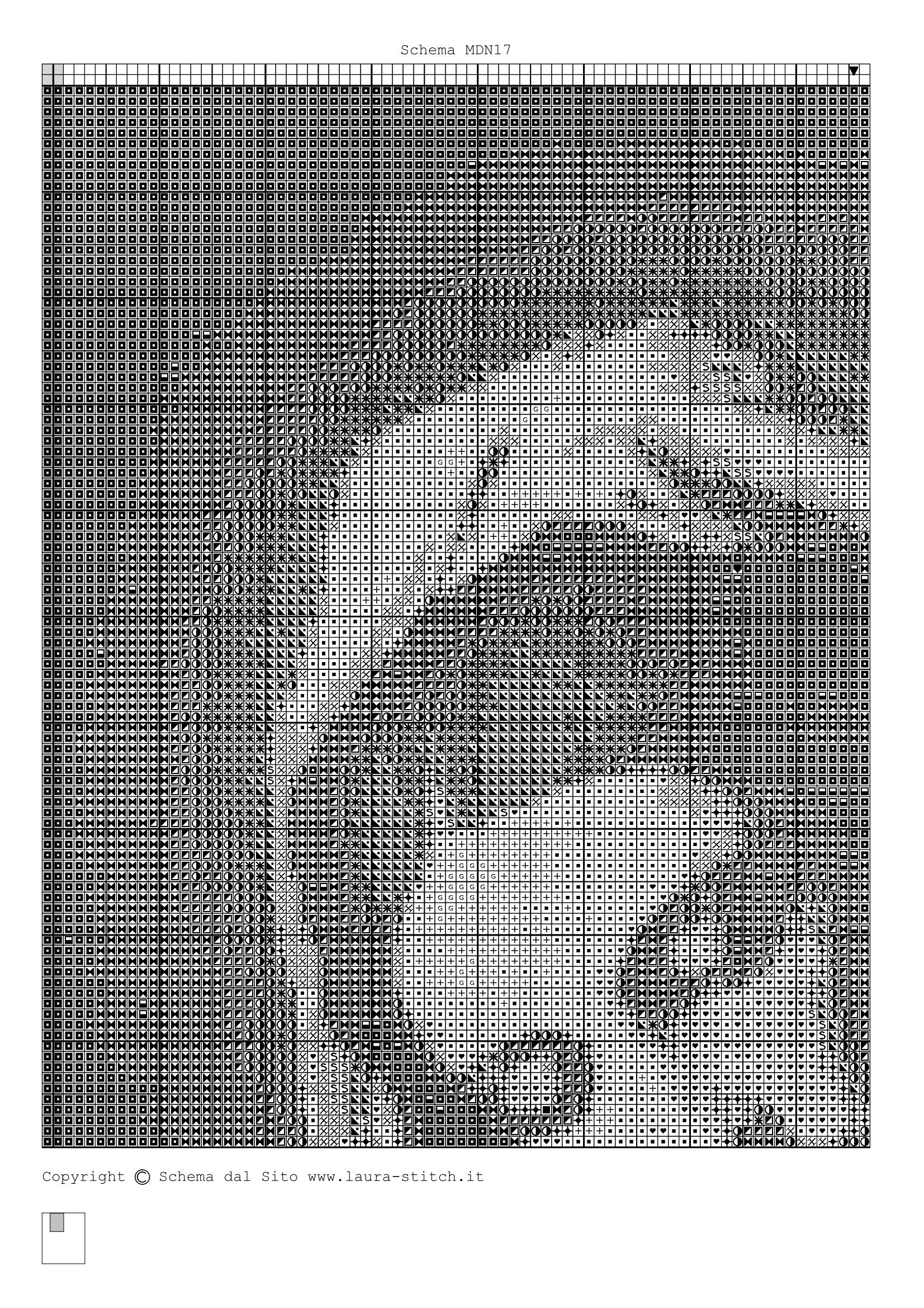 Schema punto croce Madonna Con Bambino 66