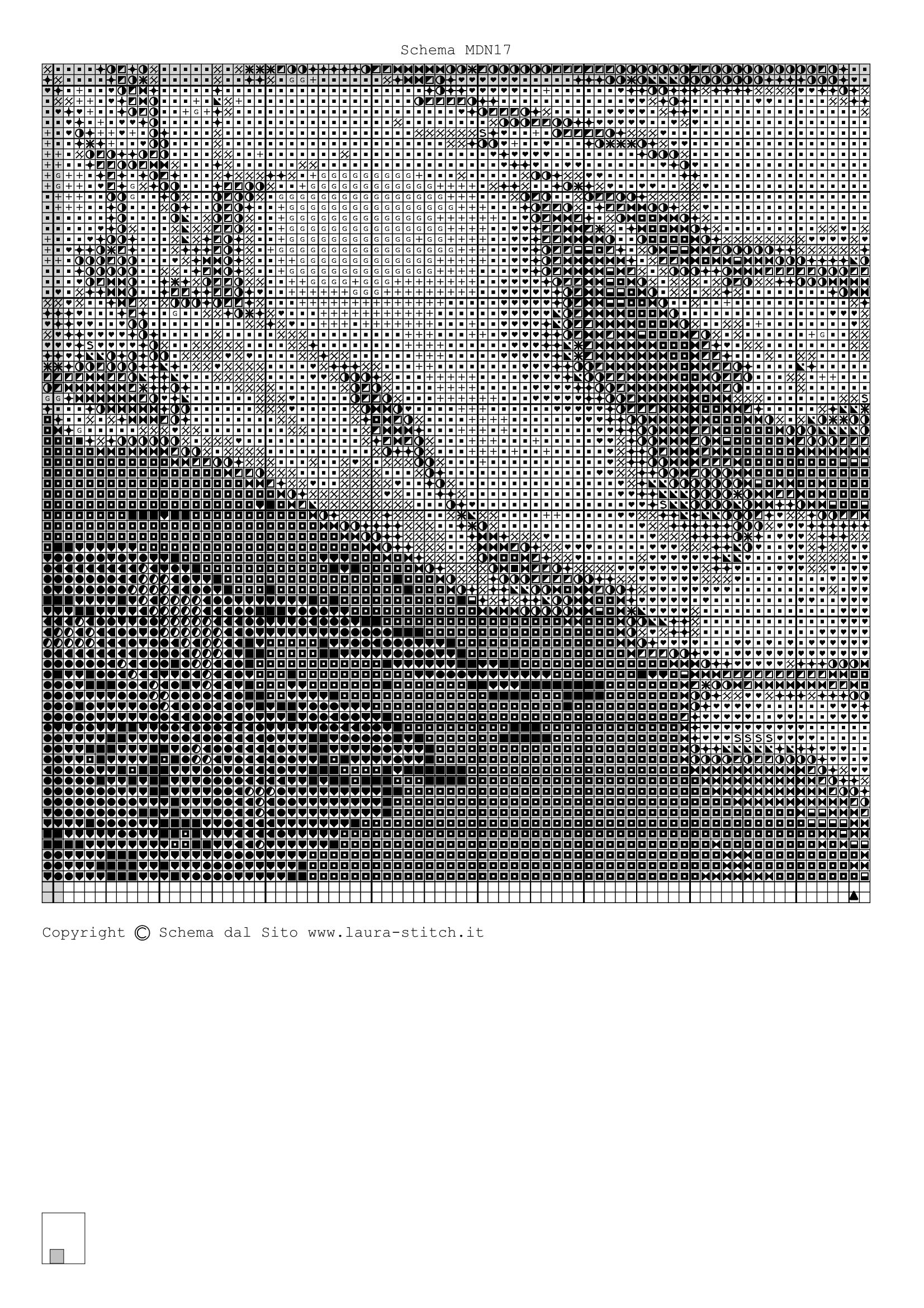 Schema punto croce Madonna Con Bambino 68