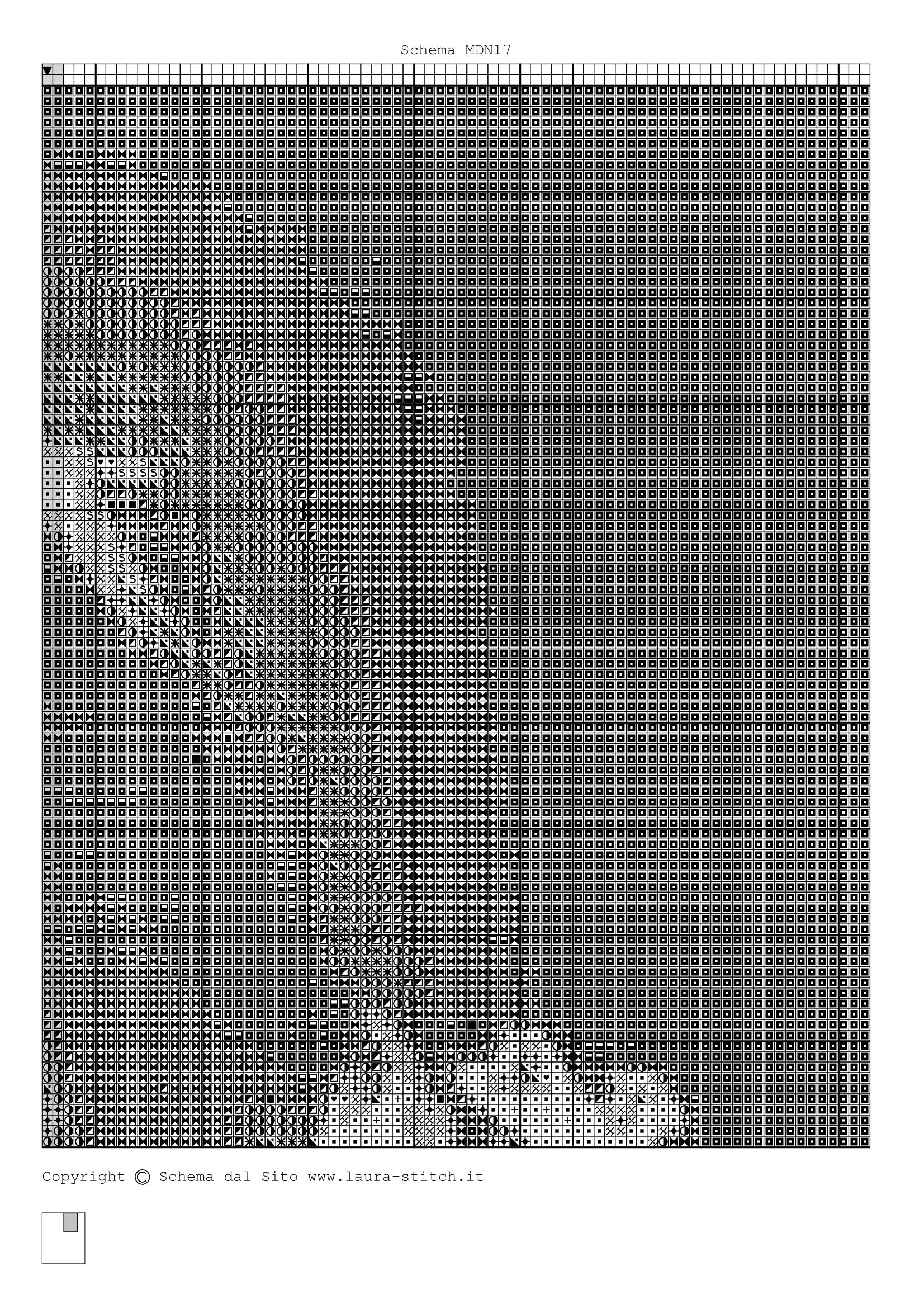 Schema punto croce Madonna Con Bambino 69