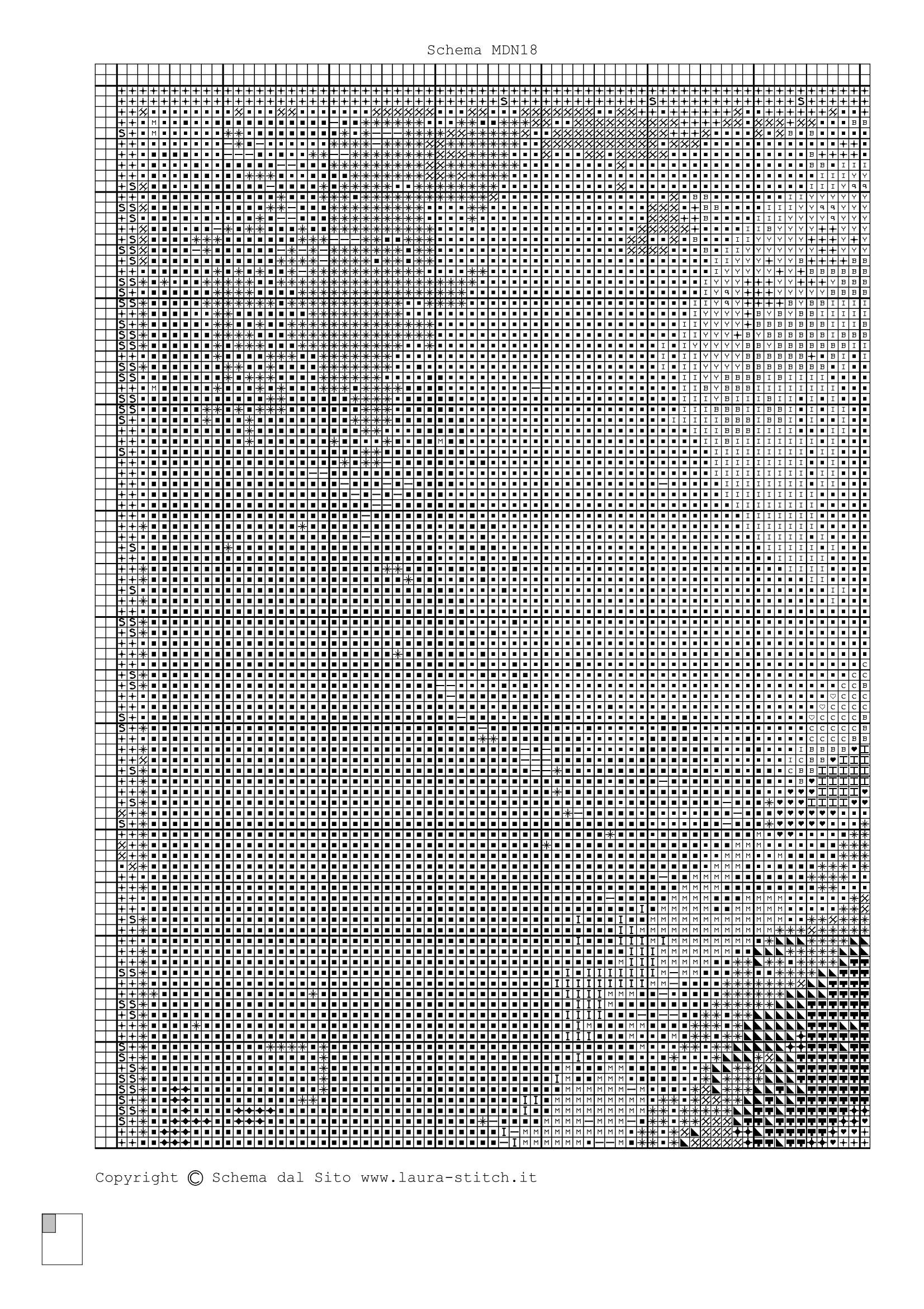 Schema punto croce Madonna Con Bambino 77