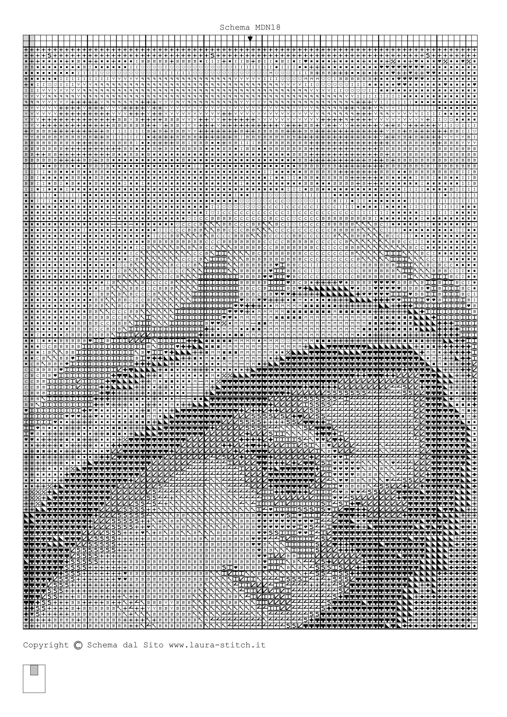 Schema punto croce Madonna Con Bambino 80