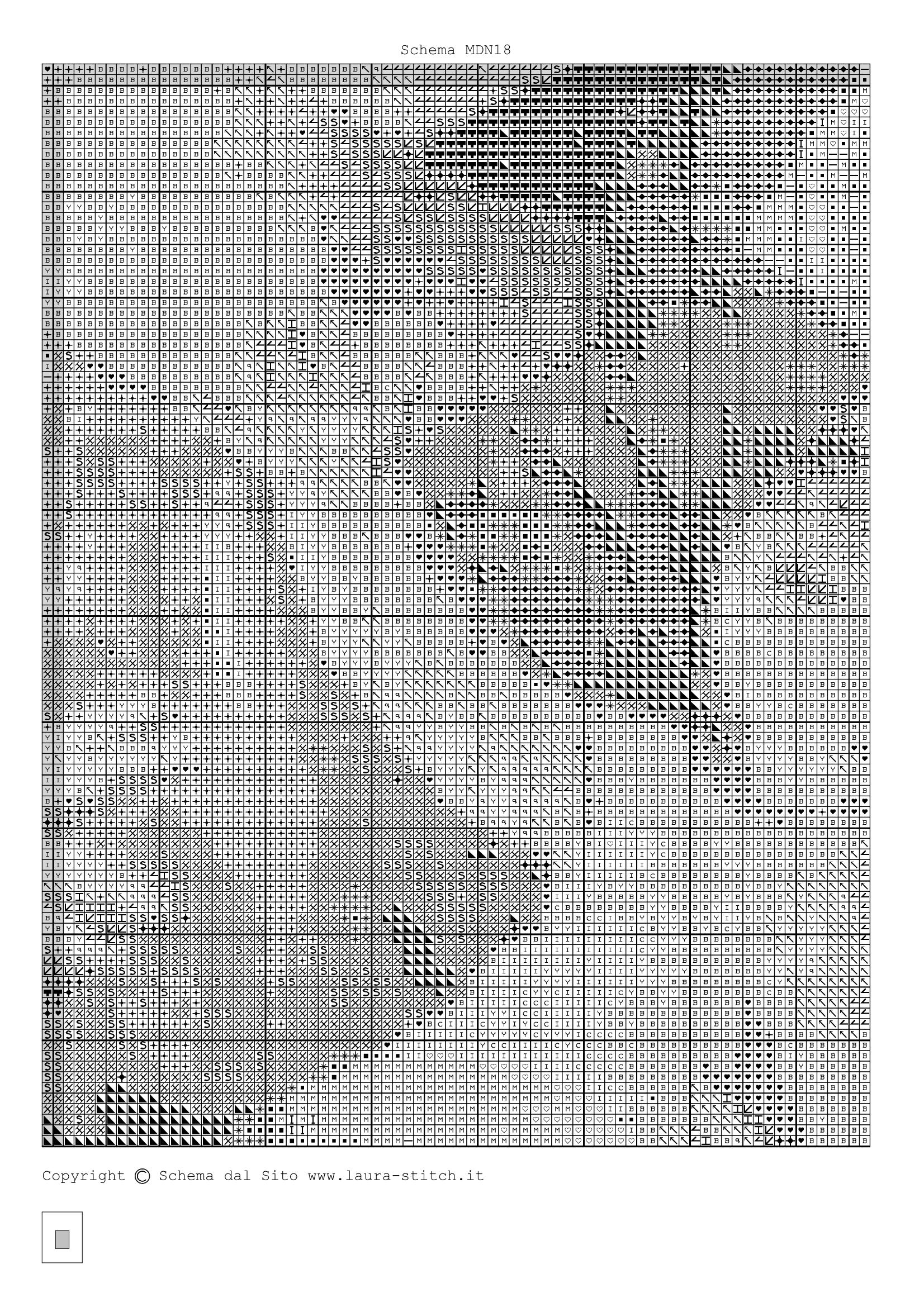 Schema punto croce Madonna Con Bambino 81