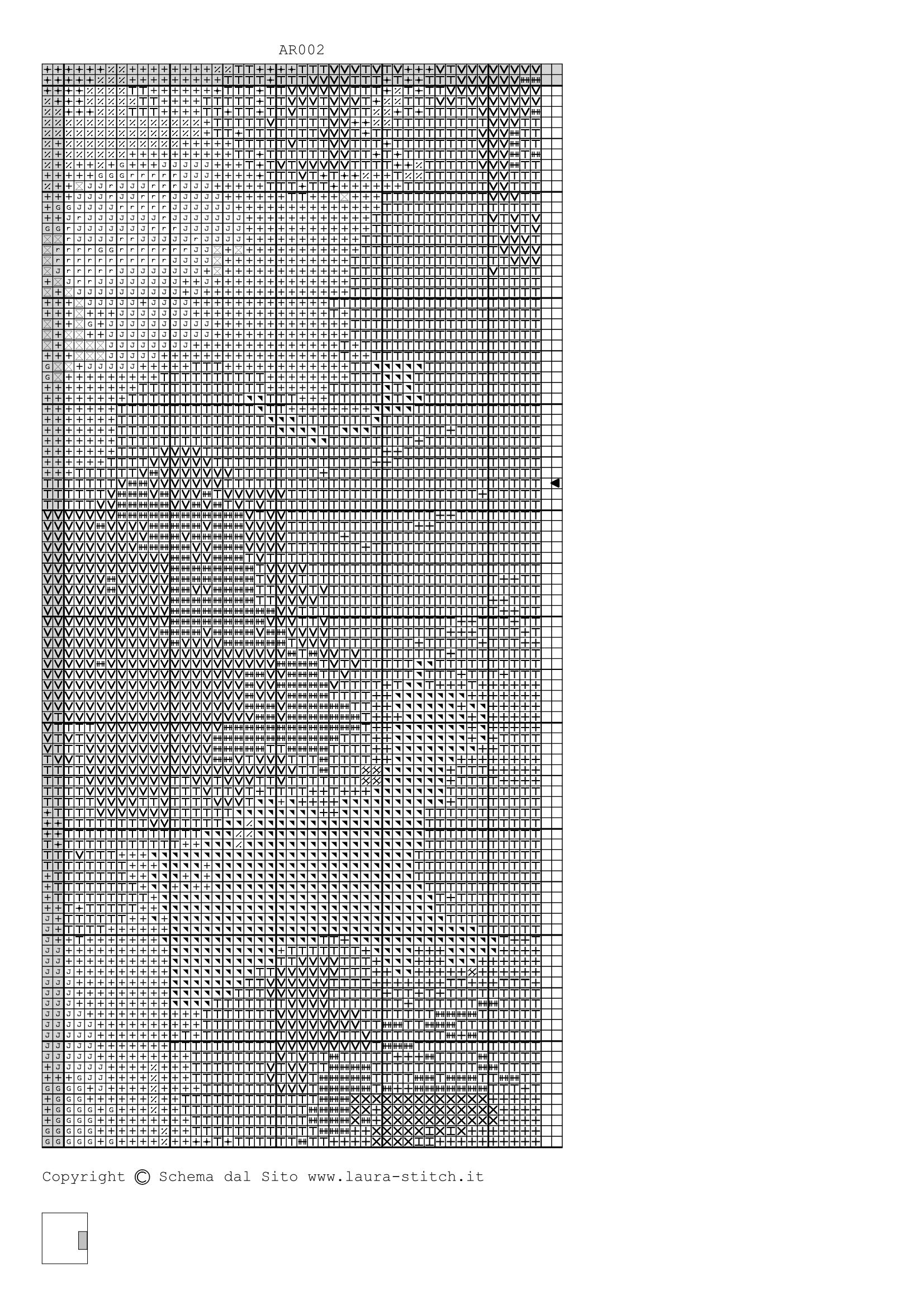 Schema punto croce Madonna Di Lourdes 12
