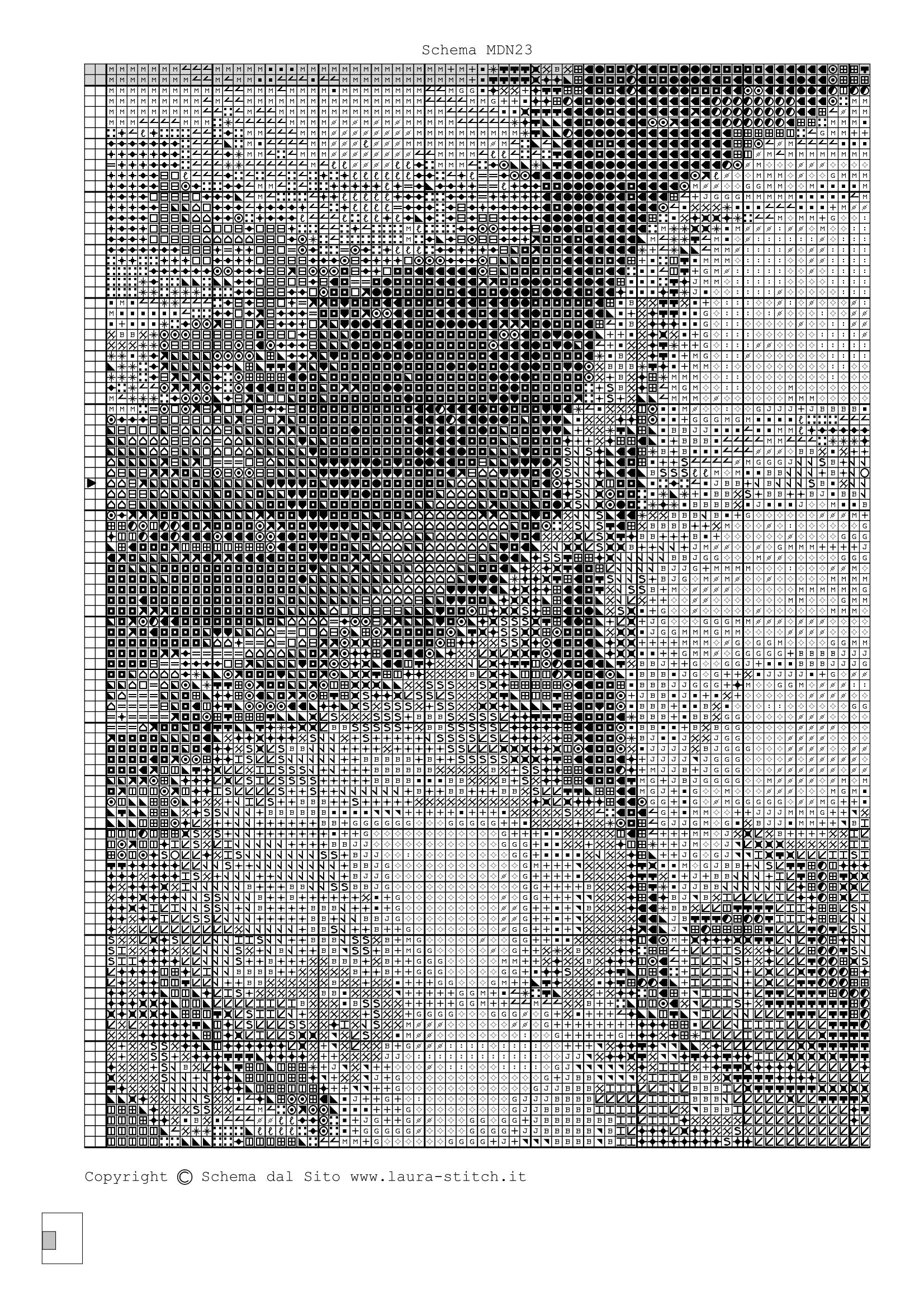 Schema punto croce Madonna E Bambinello 10