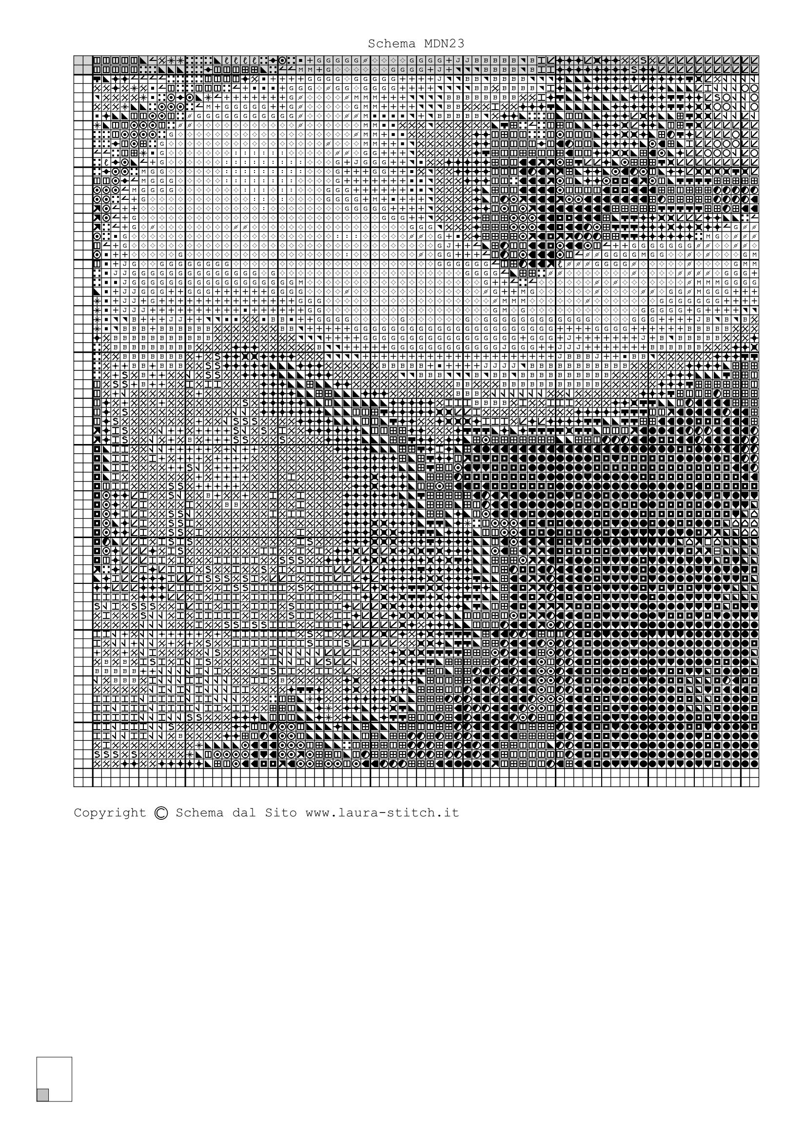 Schema punto croce Madonna E Bambinello 11