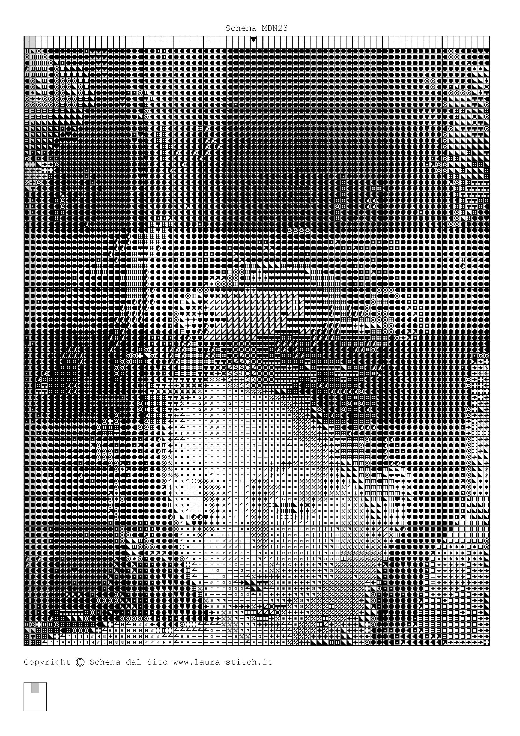 Schema punto croce Madonna E Bambinello 12