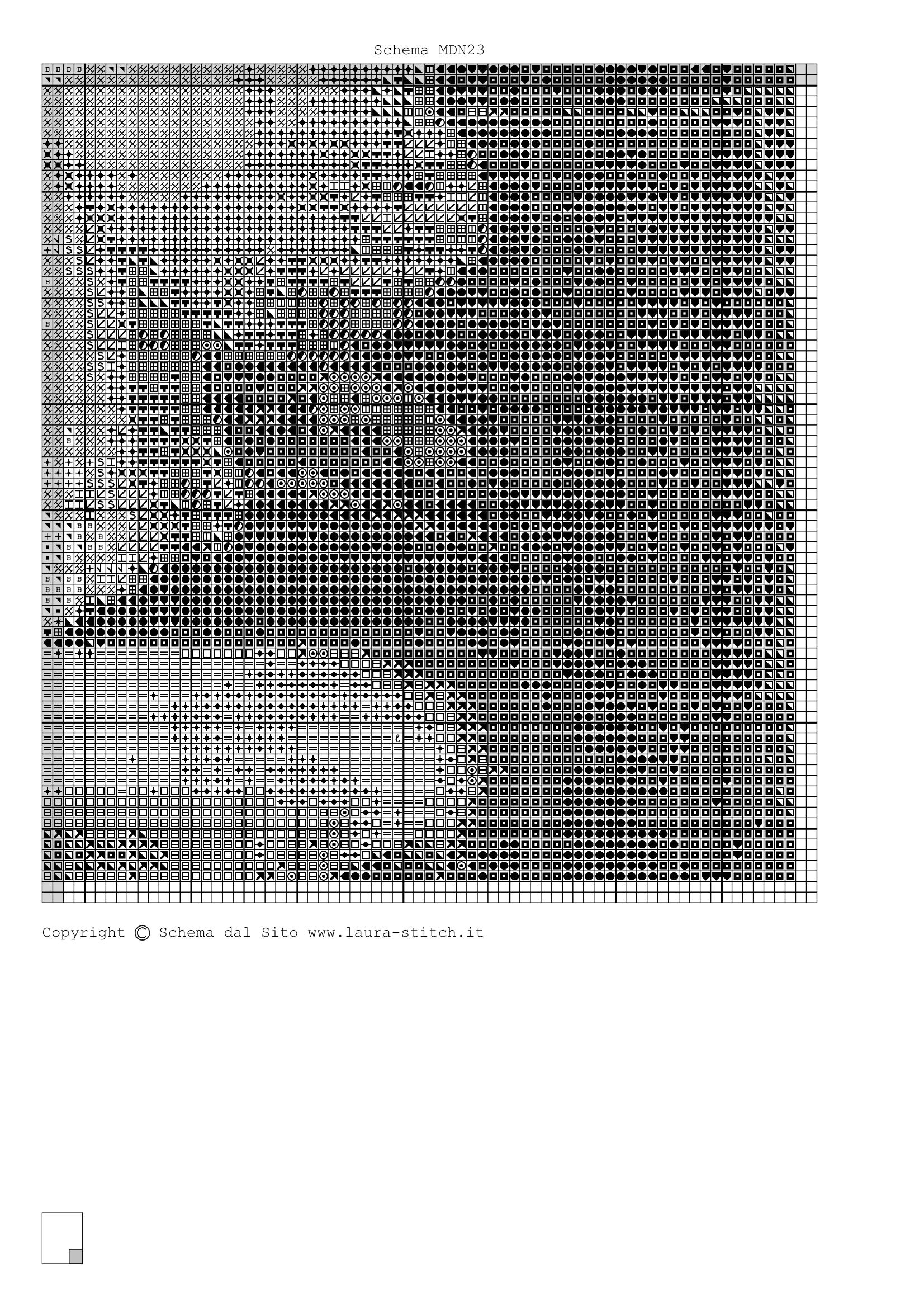 Schema punto croce Madonna E Bambinello 17