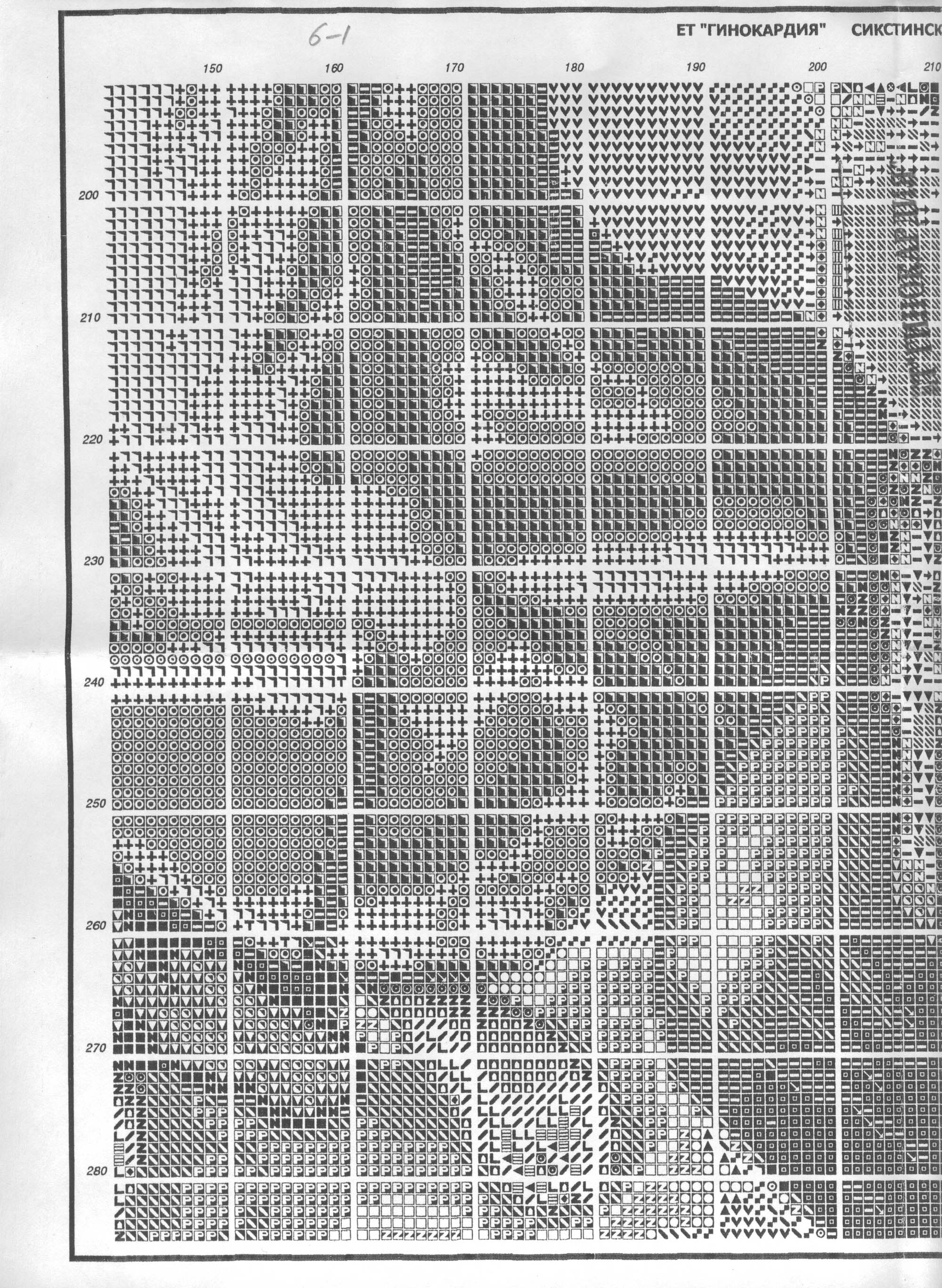 Schema punto croce Madonna Sistina 12