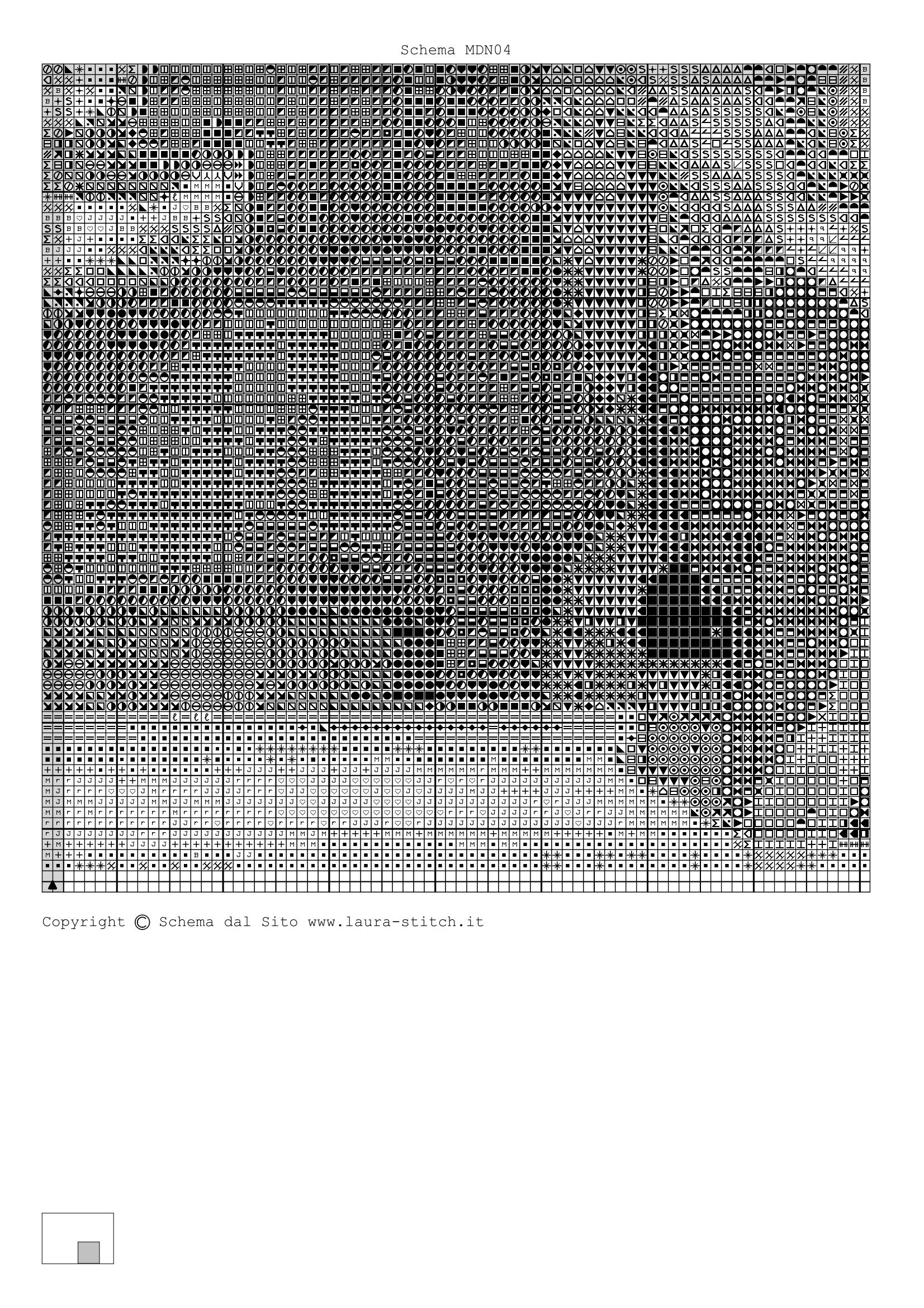 Schema punto croce Madonna Venerazione 07