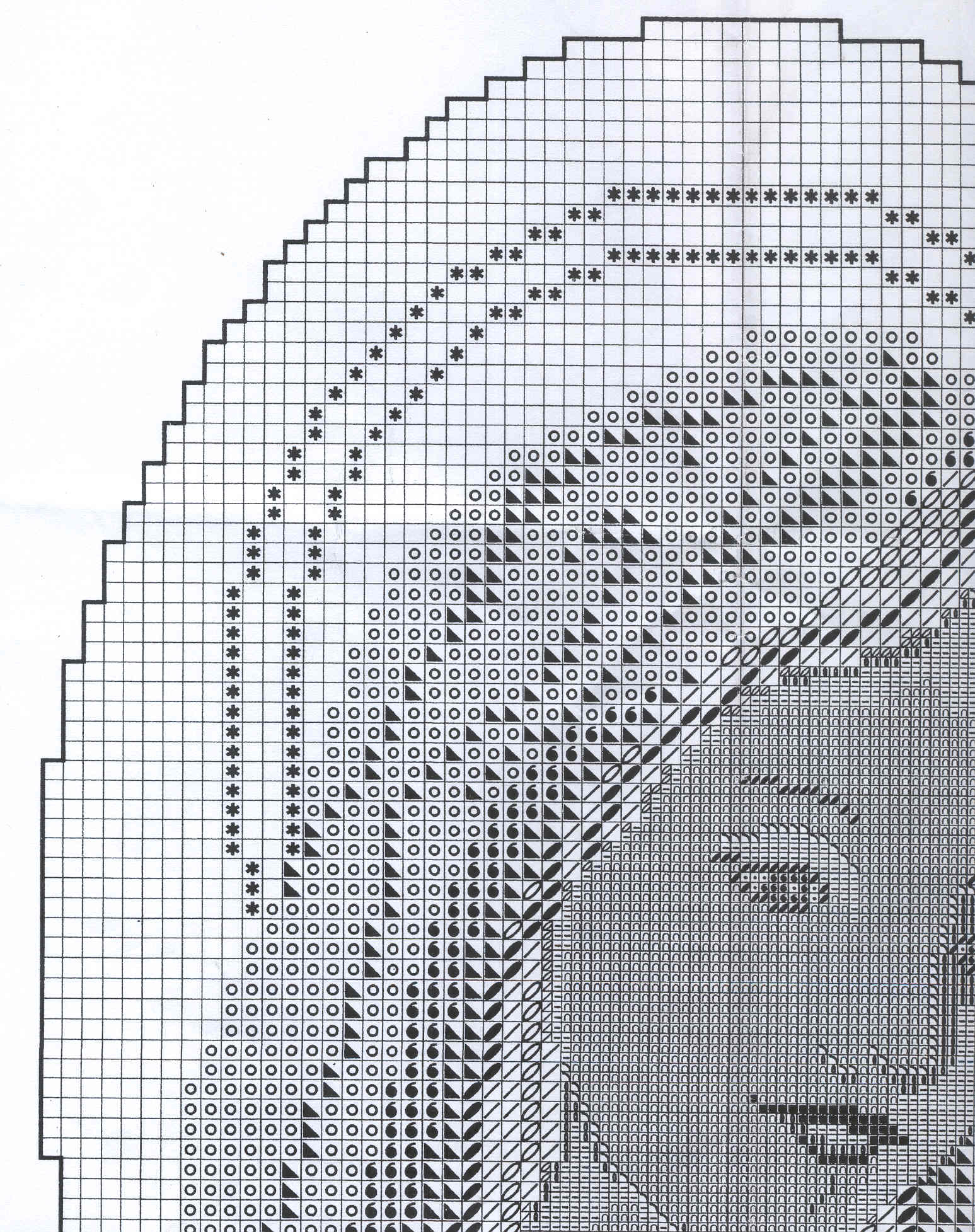 Schema punto croce Madonnina 02