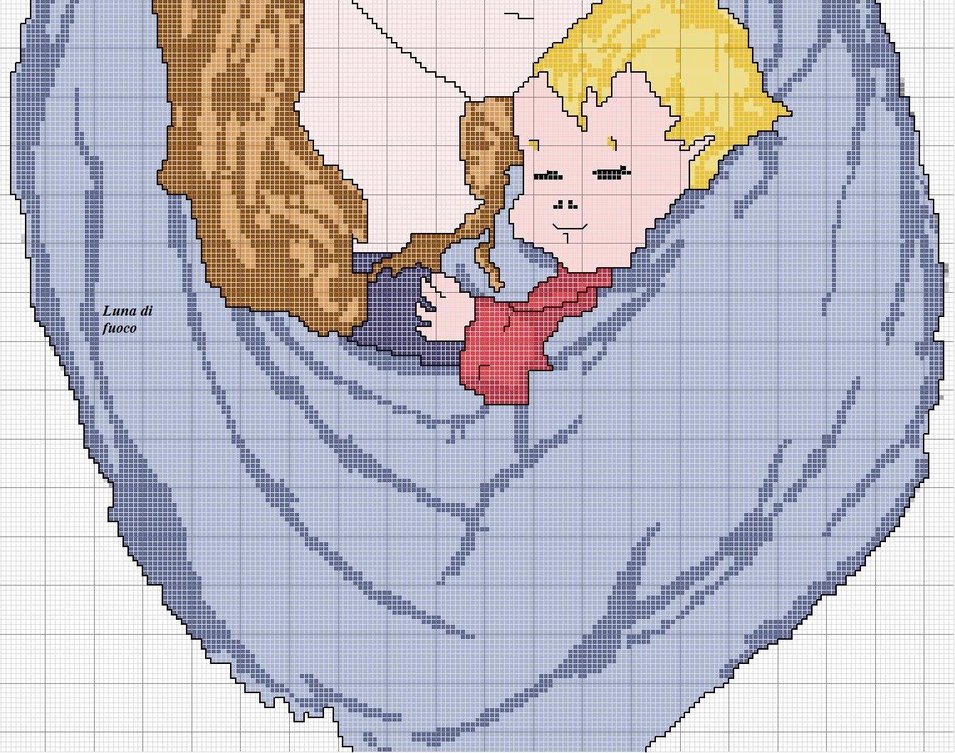 Schema punto croce Madonnina Lunadifuoco 2