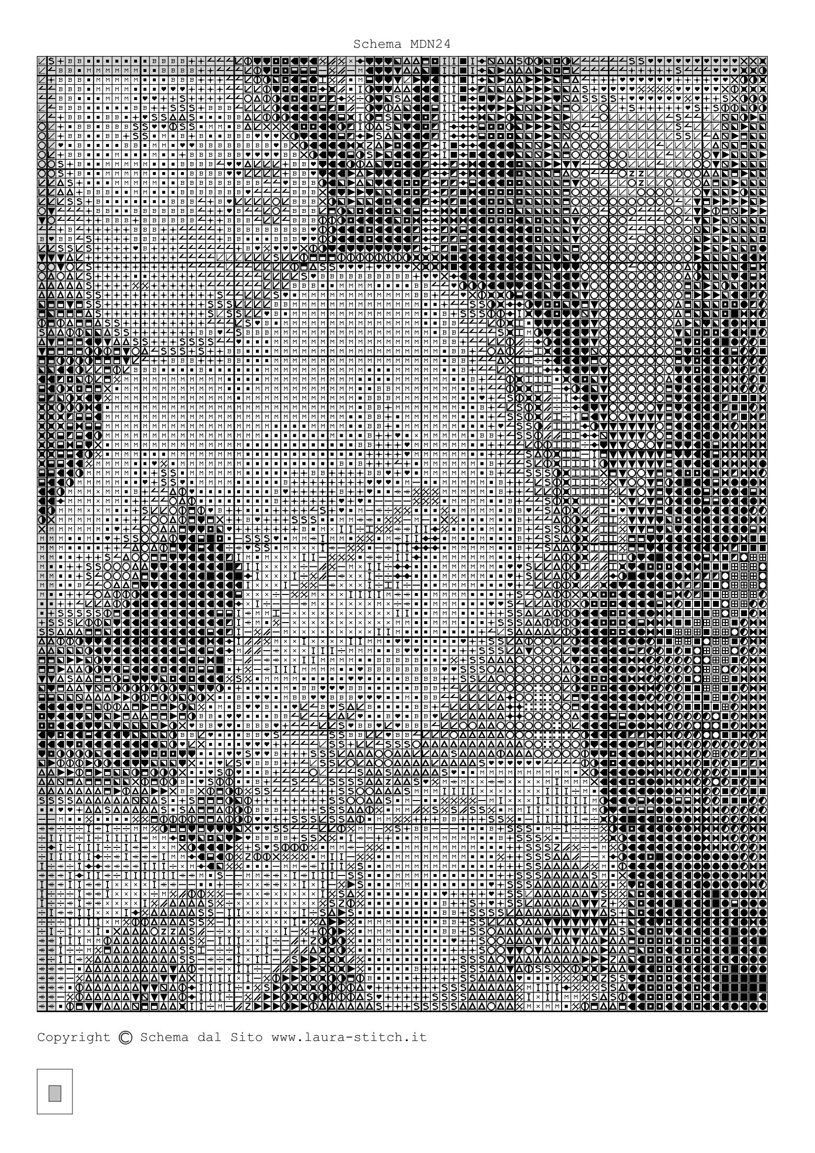 Schema punto croce Maria E Gesu 06