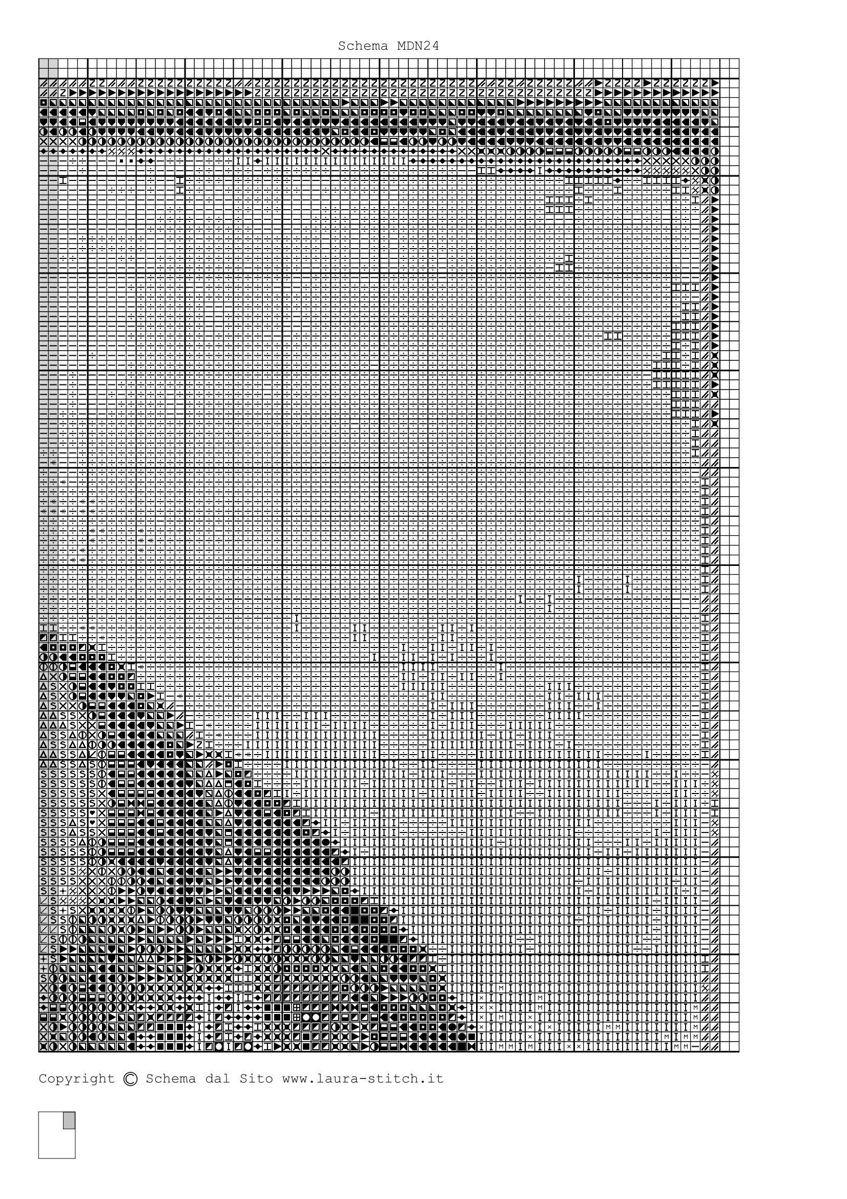 Schema punto croce Maria E Gesu 08