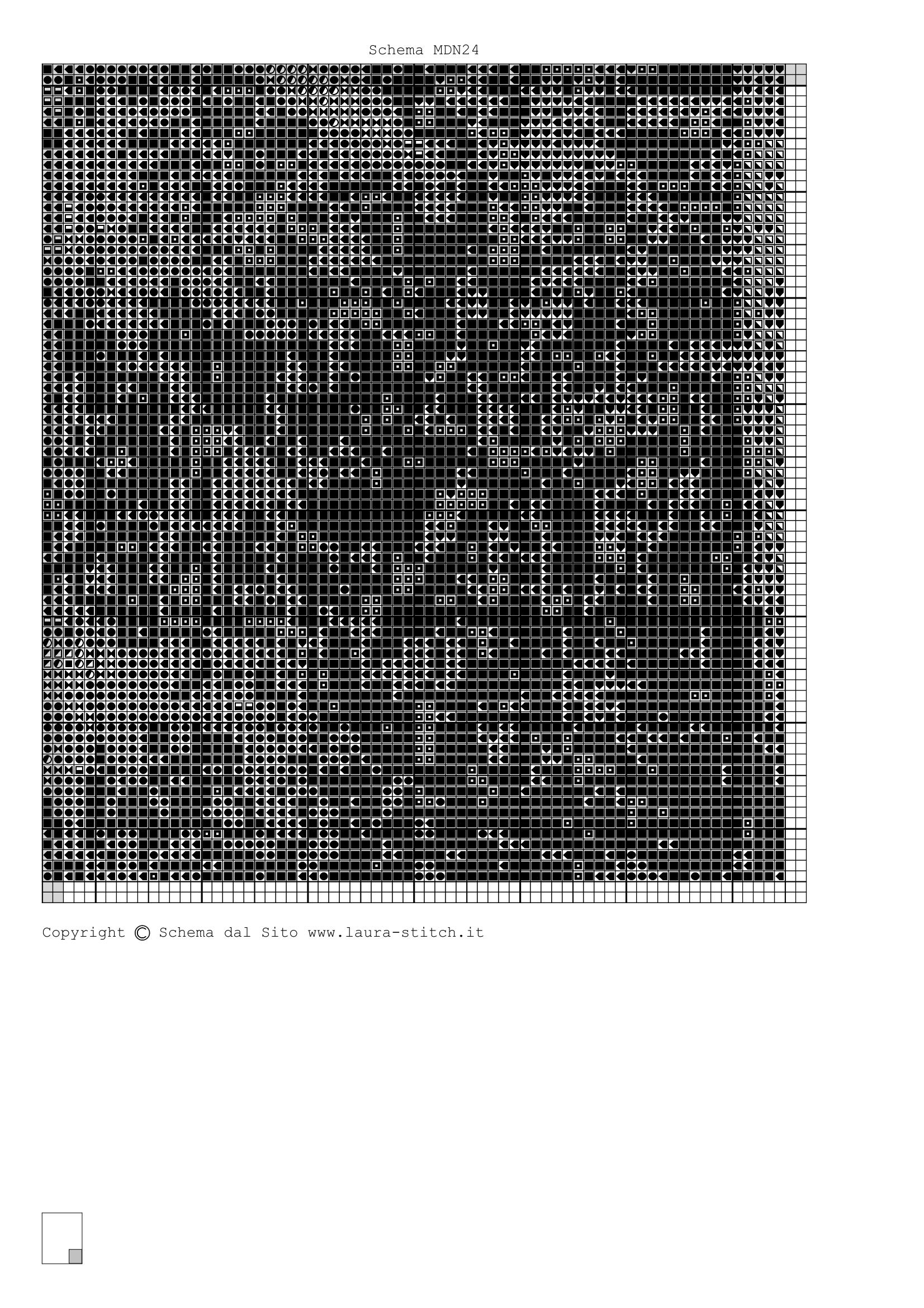Schema punto croce Maria E Gesu 10