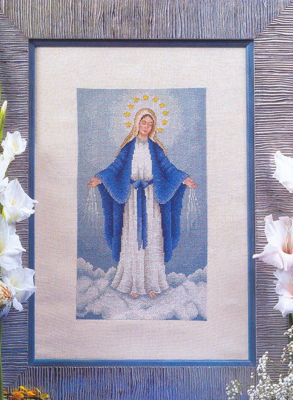 Schema punto croce Milagrosa 01