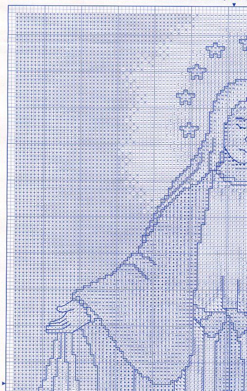 Schema punto croce Milagrosa 02