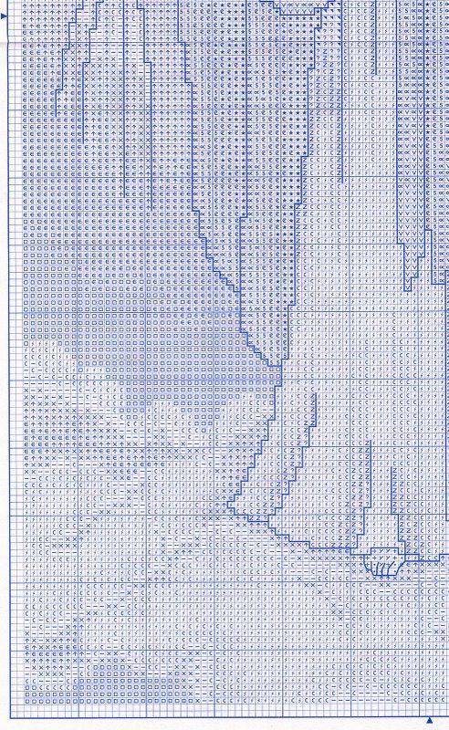 Schema punto croce Milagrosa 04