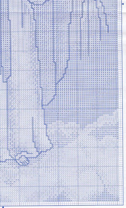 Schema punto croce Milagrosa 05
