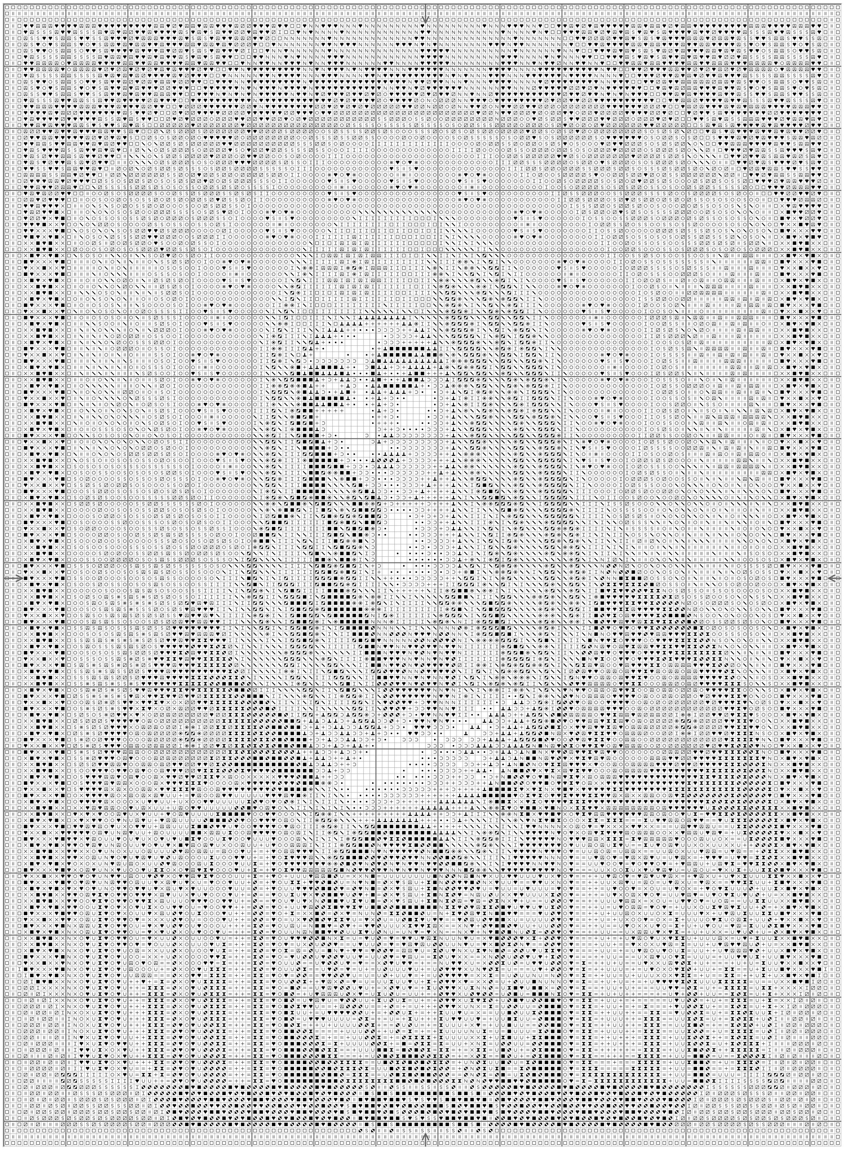 Schema punto croce Nossa Senhora 01