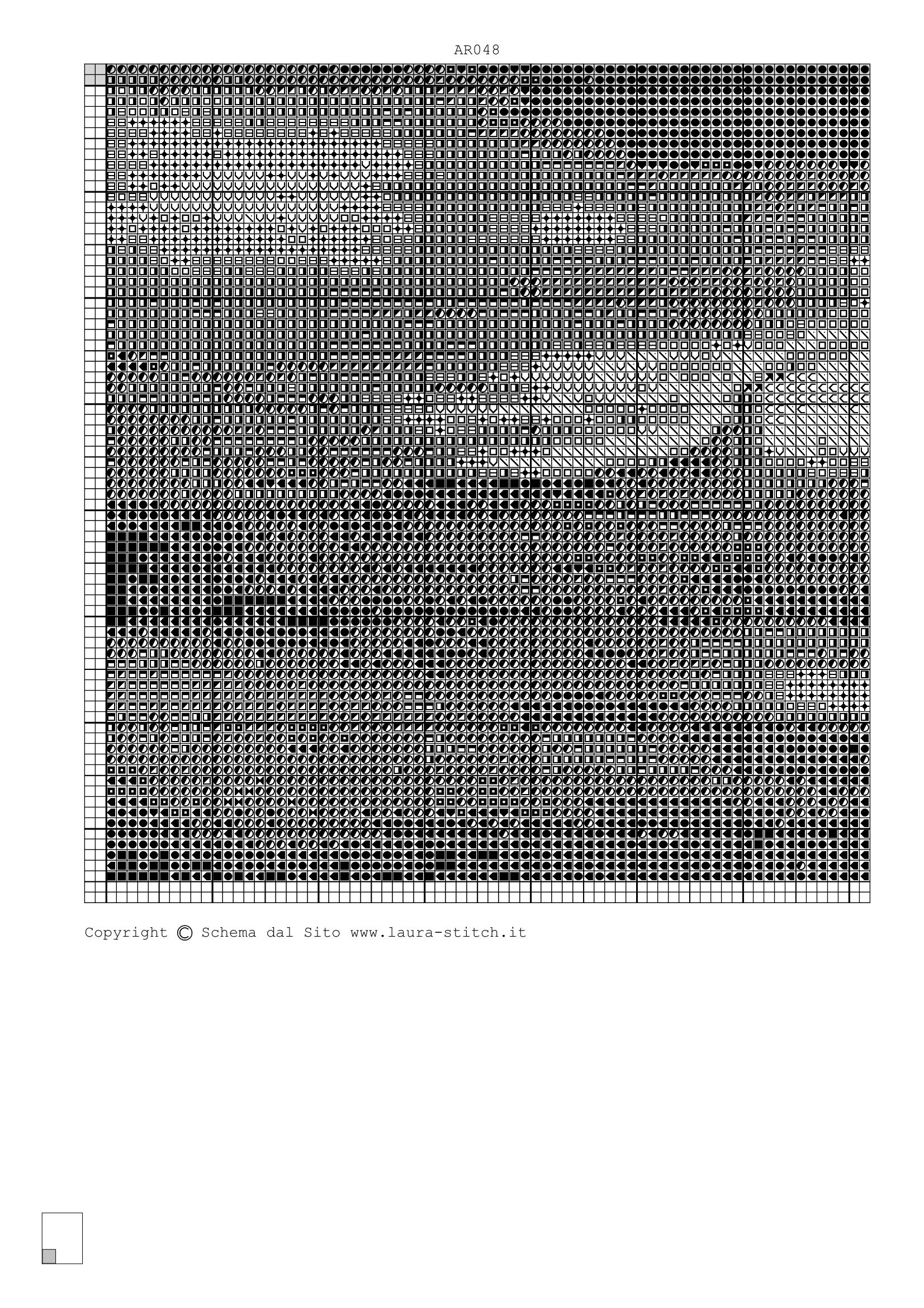 Schema punto croce Nostro Signore  03