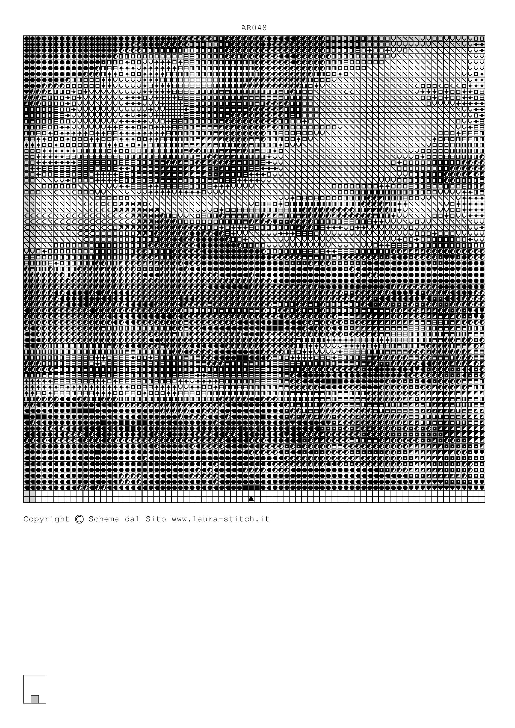 Schema punto croce Nostro Signore  06