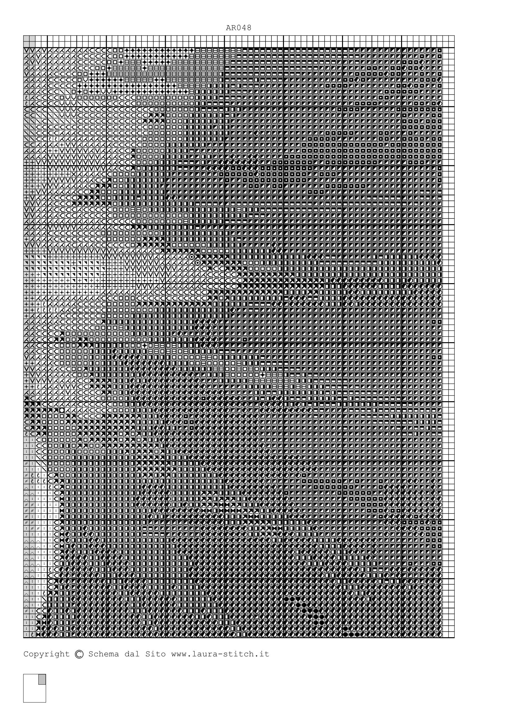 Schema punto croce Nostro Signore  07