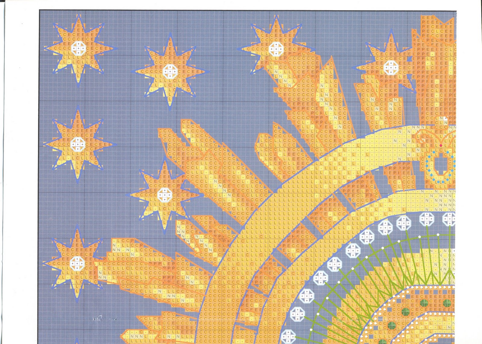 Schema punto croce Pilar 02