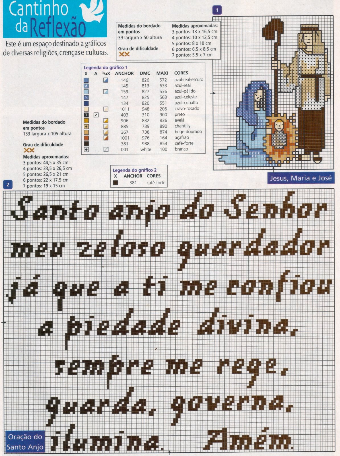 Schema punto croce Preghiera 12