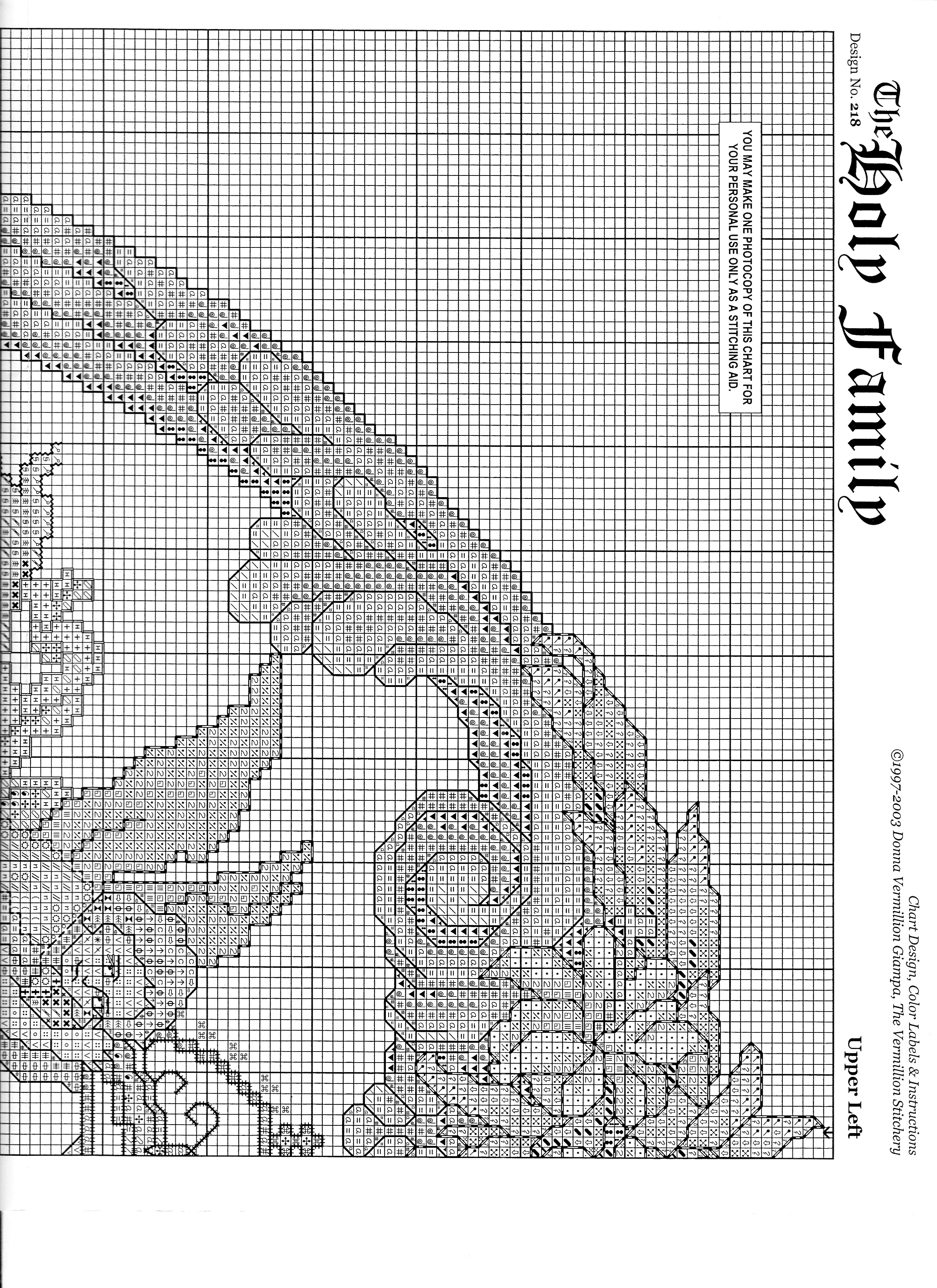 Schema punto croce Sacra Famiglia 02