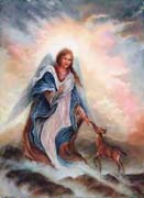 Schema punto croce Angelo Con Cerbattio 01