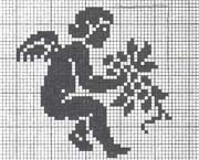 Schema punto croce Angioletto