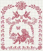 Schema punto croce Angioletto 2