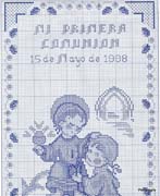 Schema punto croce Comunione 13