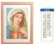 Schema punto croce Cuore Di Maria 03