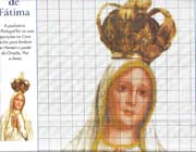 Schema punto croce Fatima 03