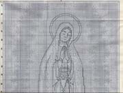 Schema punto croce Fatima 18